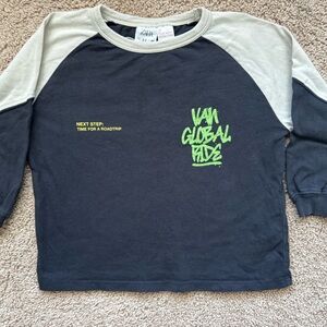 Zara navy and Gray Raglan Shirt